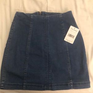 Free People Jean skirt